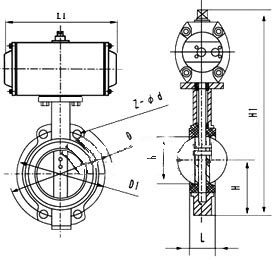 D671FԼʽڵPN6PN16νṹߴͼ